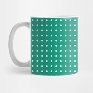 Light Sea Green Polka Dots Mug